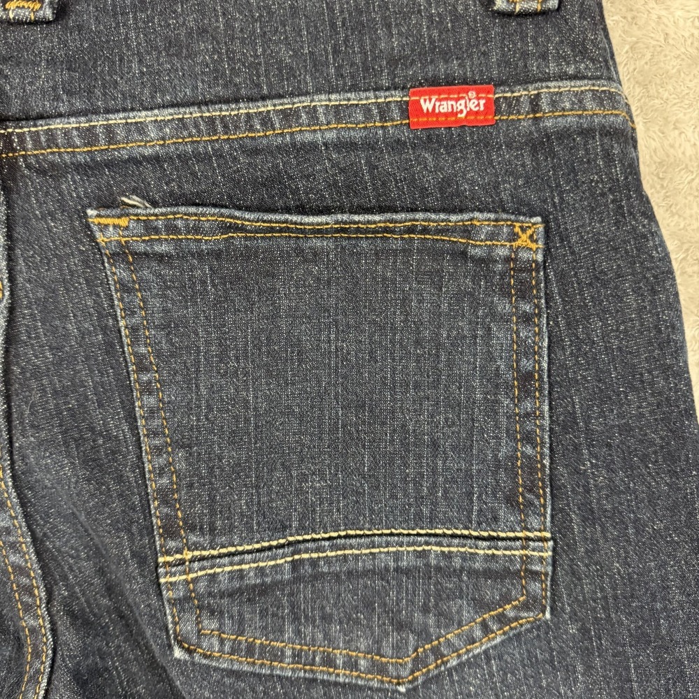 NWT Wrangler Jeans Youth Boys 16 Regular Straight Blue Comfort Flex Adjustable - Picture 10 of 16
